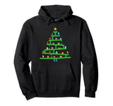 8 Bit Retro Gaming Christmas Tree Pullover Hoodie