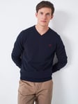 Crew Clothing Plain Organic Cotton V-Neck Jumper