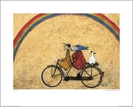 Le Groupe Art Sam Toft Quelque Part sous Un Arc-en-Ciel Art Print, Papier, Multicolore, 40 x 50 cm