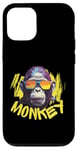 iPhone 12/12 Pro Angry Monkey King Gorilla Face Funny Graphic Men Women Kids Case