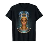 Black Nefertiti Melanin Queen Egyptian Women Black Pride T-Shirt