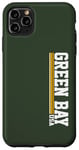 iPhone 11 Pro Max Vintage Green Bay Stripes USA Pride Retro Green Bay Case