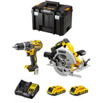 Kit DWK203 (DCD796 DCS570 2 x 2,0 Ah DCB107 tstak vi) - Dewalt