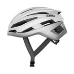 ABUS StormChaser Racing Bike Helmet - Lightweight and Comfortable Bicycle Helmet for Professional Cycling for Women and Men - White, Size L