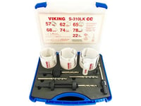 Viking Hålsågssats S-310Lk Cc Hårdmetallskär 22-78 Mm Elektrikeruppsättning 7 Hålsågar Med Flera Användningsområden Och Easy Ejec