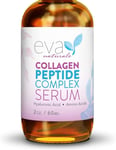 Collagen Peptide Complex Serum by Eva Naturals (60ml) - Best Anti-Aging Face Se