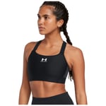 Under Armour Sports Bra Ladies Compression Support High Vest Crop Top HeatGear