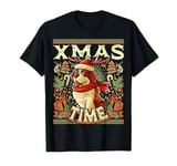 Saint Bernard X-Mas Time Dog Christmas Santa Claus T-Shirt