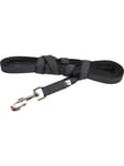 Julius-K9 C&G - Super-grip leash black/grey 20mm/5.0m with handle