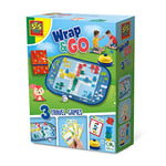 SES Creative-& Go-Ludo-quartett-rasende Wrap&Go Voyage-Petits Chevaux familles-Jeu de rapidité et Correspondance, 02236, Blanc