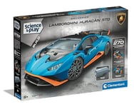 Clementoni Lamborghini 61361 - Jeu de Construction : Voiture Miniature réaliste, Roues directrices, Jeu Moteur, Jouet STEM (8 Ans et Plus), Multicolore