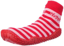 Playshoes Aqua-Socke Streifen von Playshoes 174802, Sandales mixte enfant - Rouge (TR-B1-Rouge-18), 18-19 EU