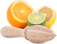 Wooden Lemon Squeezer Mini Juicer Fruit Orange Citrus Juice Extractor Reamer