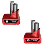 2X 7.0Ah Pour batterie Milwaukee M12B6 M12 12V LITHIUM 48-11-2402 / chargeur