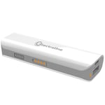 Electraline 500331 Powerbank Batterie Externe avec Sortie USB 1 A Convient pour Smartphone, Tablette, Kindle et Autres appareils électroniques, 2600 mAh, Blanc