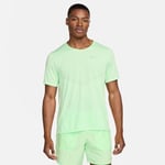 Nike Dri-FIT Rise 365 T-skjorte Herre Str. L - Lett og pustende løpetrøye i grønn