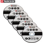 5 disques à tronçonner en métal, adaptés à la meuleuse d'angle Parkside PWSA 12 Li A1 297696