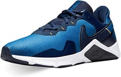 Nike Men's Legend Essential 2 Running Shoe, Dk Marina Blue/Midnight Navy-O, 7.5 UK