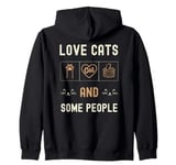 Funny Cat Lover Cats And Some People Kittens Pet Men Women Zip Hoodie