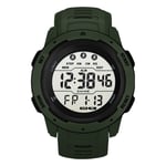 SYNOKE 9811 Luminous Large Screen Outdoor Running Student Watch(Green)