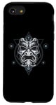 iPhone SE (2020) / 7 / 8 Oni Mask Japanese Devil Yokai Demon Sacred Geometry Graphic Case