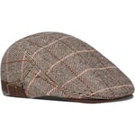 Newsboy Flat Cap Hattar Beretter Flat Cap för Män - Ullfilt Mode Vintage Brittisk Stil Hatt Khaki