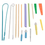 Quick Turn Fabric Set Drawstring Threader Tool Practical With Stitch Remover For