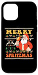 Coque pour iPhone 12/12 Pro Merry Spitz MAS X HO HO HOLY APEROLY XMAS SANTA Noël