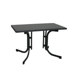 greemotion - Table pliante, anthracite, noir, env. 115 x 70 x 70 cm