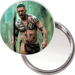 NEW Unique Button Mirror with a picture of Tom Hardy from the BBC series Taboo