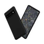 RhinoShield Coque Compatible avec [Pixel 6 Pro] | SolidSuit - Housse Fine avec Technologie Absorption des Chocs & Finition Premium - Noir Classic