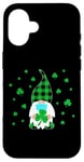 Coque pour iPhone 16 St Paddys Day 2021 Nain de jardin dans un masque – Plaid Buffalo