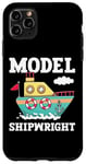 Coque pour iPhone 11 Pro Max Maquette de bateau miniature constructeur de bateaux pour loisirs créatifs