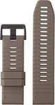 Garmin QuickFit 26 Watch Bands - Dark Sandstone Silicone