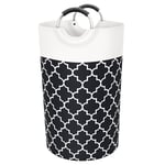 82L Dirty Clothes Folding Hamper Bag Storage Bin Large Laundry Basket Washing UK