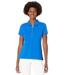 Tommy Hilfiger Women's Short Sleeve Polo Shirt, Cerulean, S