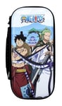 Konix One Piece Housse de protection et transport pour Nintendo Switch, Switch Lite et Switch OLED - Rangement 8 jeux - Motif Wano Luffy et Zoro