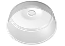 BranQ Home essential Couvercle pour micro-ondes, en plastique, sans BPA, transparent, Ø 27 x 9 cm