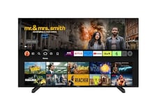 Finlux MU24F 50 inch, 4K HDR Fire TV, Freeview Play, Netflix, YouTube, Prime Video, Disney+, Now TV, TNT Sports, Alexa, Dolby Atmos, Dolby Vision, DTS Virtual X, DTS HD, Motion Flow, Micro Dimming