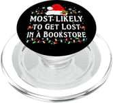 Most Likely Get Lost In A Bookstore Matching Christmas PopSockets PopGrip for MagSafe