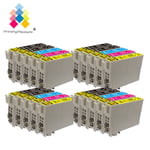 20 Ink Cartridges (set + Bk) For Epson Workforce Wf-2660dwf Wf-2540wf Wf-2510wf