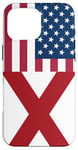 Coque pour iPhone 16 Pro Max Alabama and USA Flags: Americans Honor and Pride