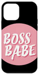 Coque pour iPhone 12 mini Costume de Boss Babe Indépendant Rose et mignon