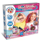 Science4you Hair Studio - Craie pour Cheveux pour Enfant, Kit Coiffure pour Enfant avec Coloration Temporaire des Cheveux, Tatouages pour Enfants, Jeux et Joeuts, Cadeau pour Fille et Garçon 8+ ans