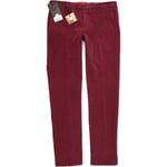 MMX Lynx Men Burgundy Skinny Slim Chino Stretch Trousers W34 L34 (52009)