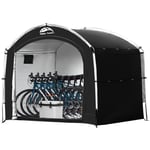 Happy Travel Bike Storage Shed Tent,Outdoor Portable Bicycle Storage Sheds with 210D Oxford Fabric PU4000 Waterproof for 2/3/4/6/8 Bikes,Bike Covers Shelter for Motorcycle,Garden Tools,Toys,Lawn Mower