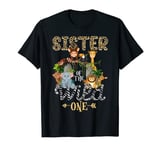 SISTER of the Wild One Zoo Birthday Woodland Animals T-Shirt