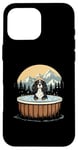 iPhone 16 Pro Max Cool Cavalier King Charles Spaniel in Hot Tub Case