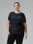 Berghaus Womens 24/7 Tech Ss Crew T-shirt - Black, Black, Size 14, Women