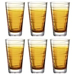 LEONARDO HOME 026835 Vario Struttura Lot de 6 verres Orange Verre Jaune 280 ml